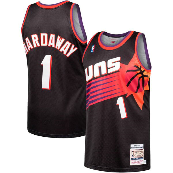 Camiseta Anfernee Hardaway 1 Phoenix Suns 1999-2000 Negro Hombre